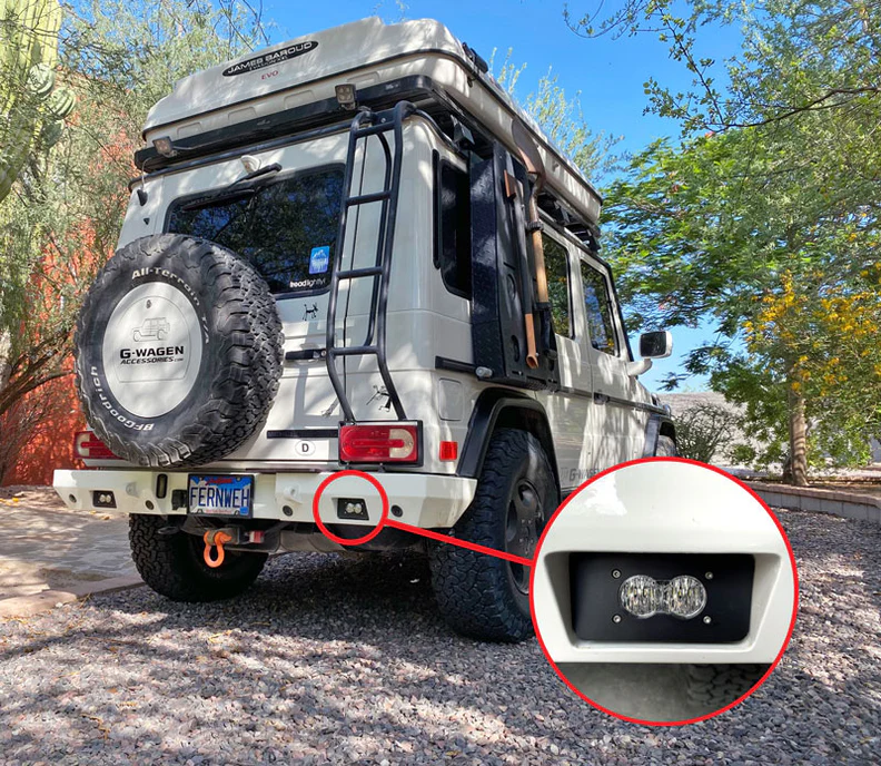 Dual LED Backup / Reverse Light Fixture for Mercedes G-Wagen (W463 1990-2018) - Image 4