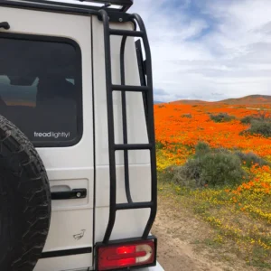 Rear Access Ladder mercedes gwagen ladder overland build 516x688 1