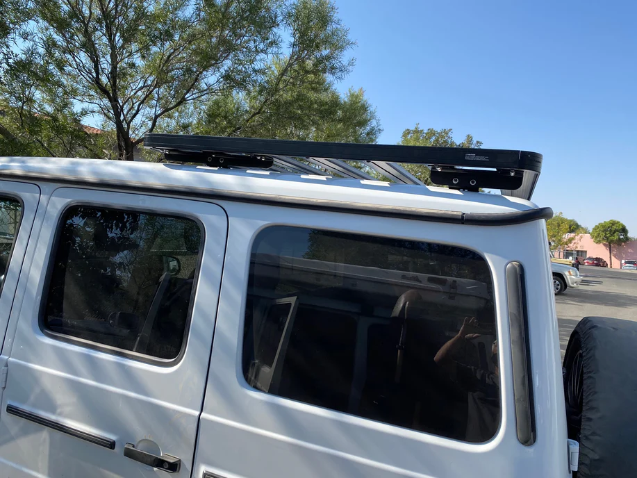 Short Slimline Roof Rack Kit for New Mercedes G-Wagon (2019-Current) - Image 2