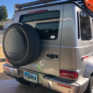 Spare Wheel Cover Lockable Spare Wheel Cover for New 2019 2020 W463A Mercedes G Wagen side view 530x688 1